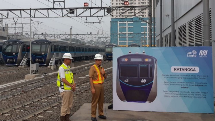 Gubernur DKI Jakarta Resmikan Nama Kereta MRT Jakarta 