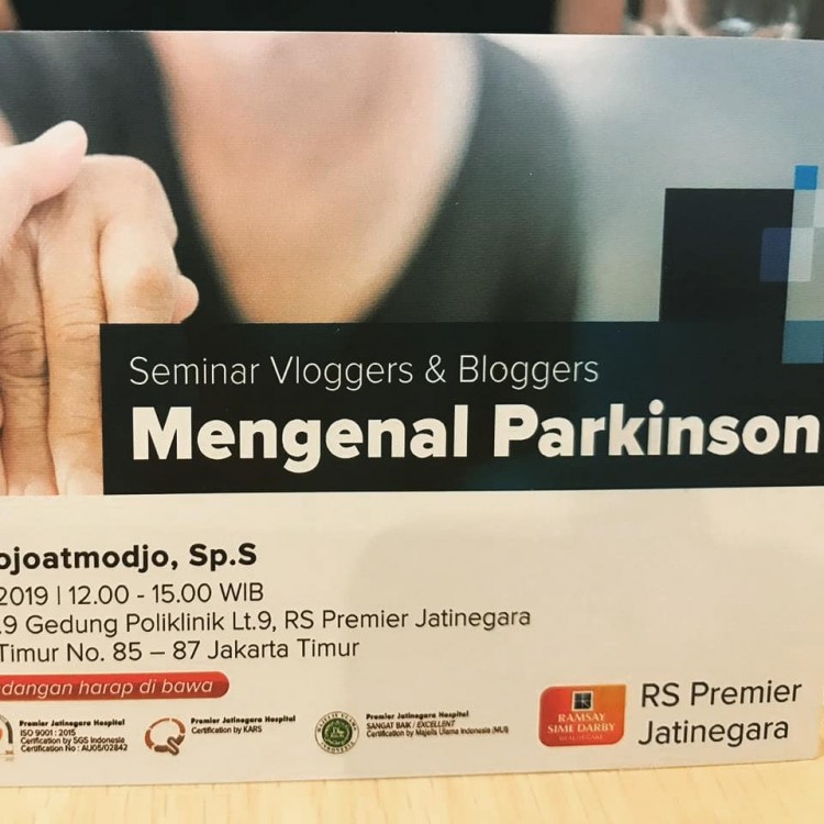 Mengenal Parkinson Dari Ahlinya dr. Sukono Djojoatmodjo (Seminar Blogger @RS. Premier Jatinegara)