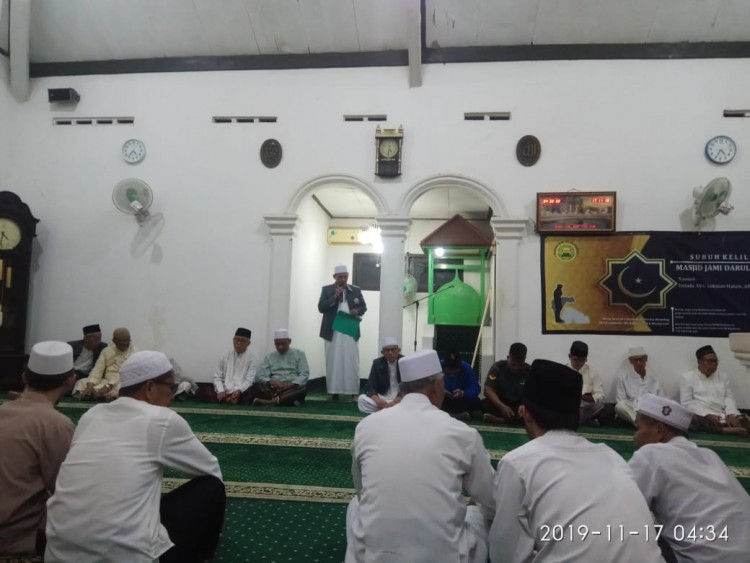 Subuh Keliling DKM Kelurahan Pondok Pinang, Jakarta di Masjid Jami Darul Aqrom