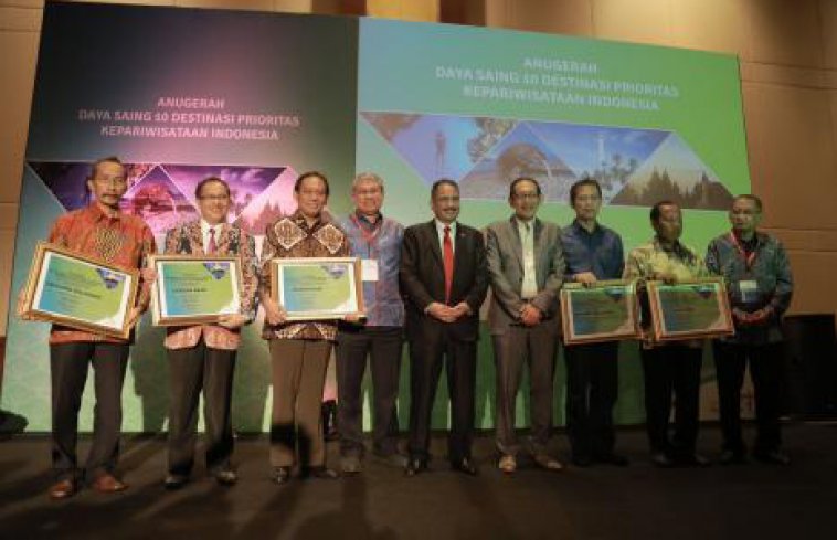 Penghargaan Anugerah Indeks Daya Saing 10 Destinasi Prioritas Kepariwisataan Indonesia